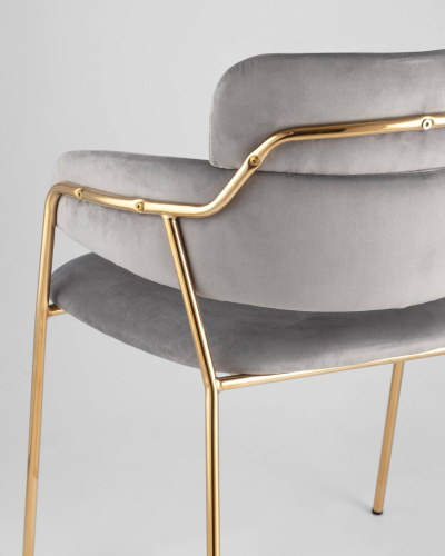 Стул Полин светло-серый. Фото №8