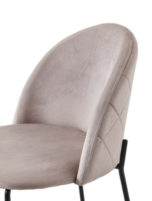 Стул C-962 бежевый/матовый черный. Фото №4