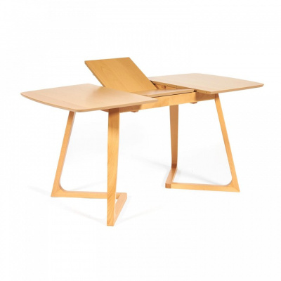 Стол раскладной VAKU (Ваку) основание бук, столешница мдф, 80x120+40x75см, Натуральный. Фото