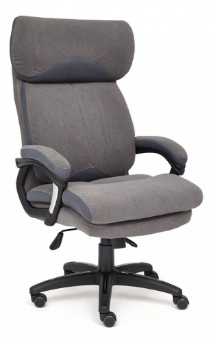 Кресло DUKE флок/ткань, серый/серый, 29/TW-12. Фото №1